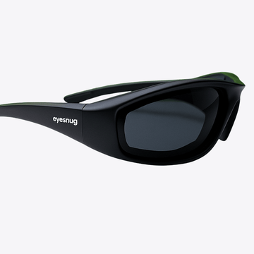 Viento | Black Sunglasses with Black Standard Lenses with foam insert, image 7.