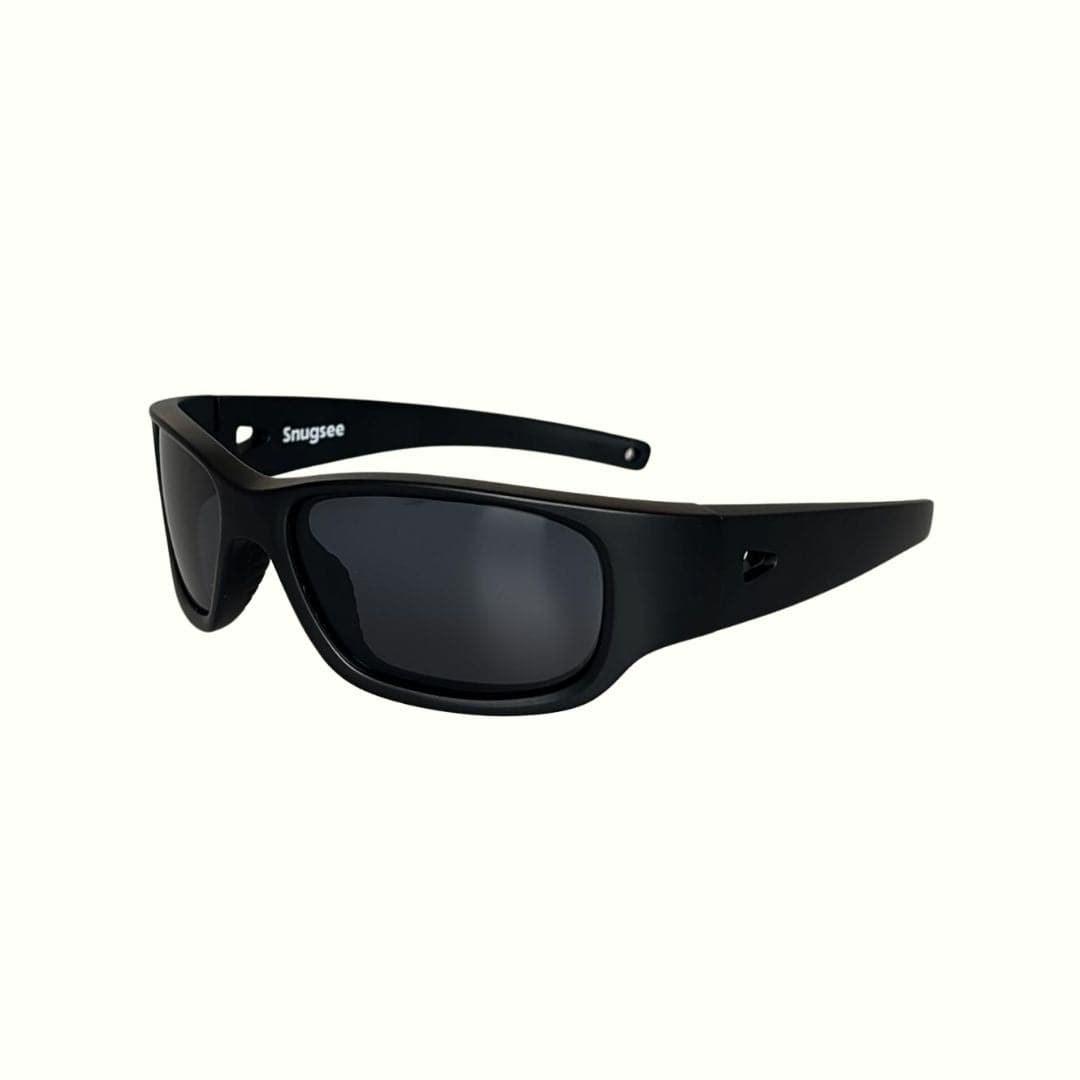 Jet Black Kids Sunglasses with Polarised Lens, Classic Fit, Ages 6+, image 3.