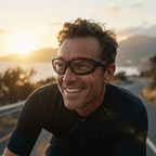 Pursuit | Black & Red Photochromic Sunglasses with Black Lenses with foam insert, image 4.
