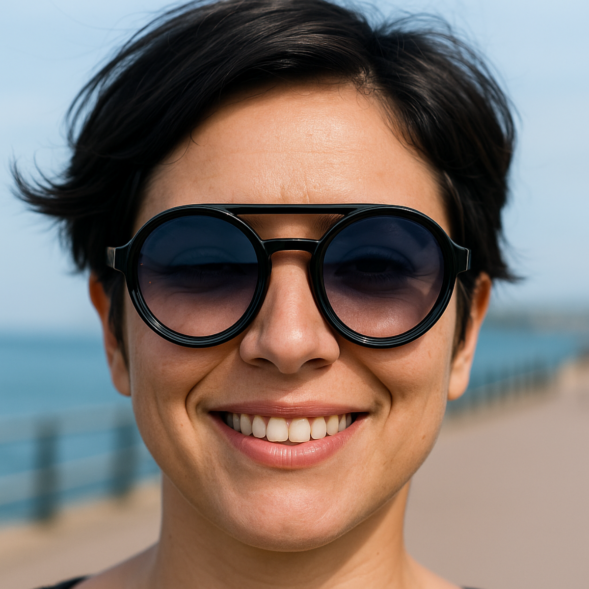 Explorer - Navy & Black - Gradient Lens