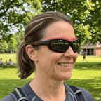 Pursuit | Black & Red Photochromic Sunglasses with Black Lenses with foam insert, image 9.