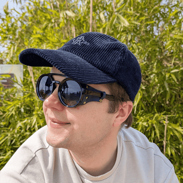 Explorer | Black & Navy Sunglasses with Tinted Blue Standard Lenses