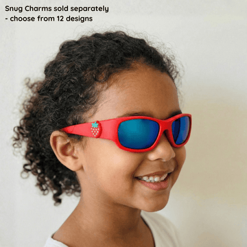 Red Kids Sunglasses with REVO Lens, Classic Fit, Ages 3-5, image 4.