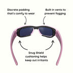 Pink Lilac Kids Sunglasses with Signature Lens, Snug Fit, Ages 6+, image 6.