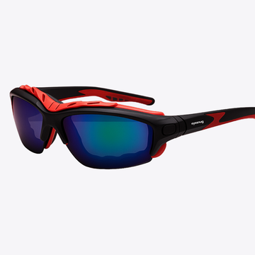 Red/Black frame with Blue Iridium lens