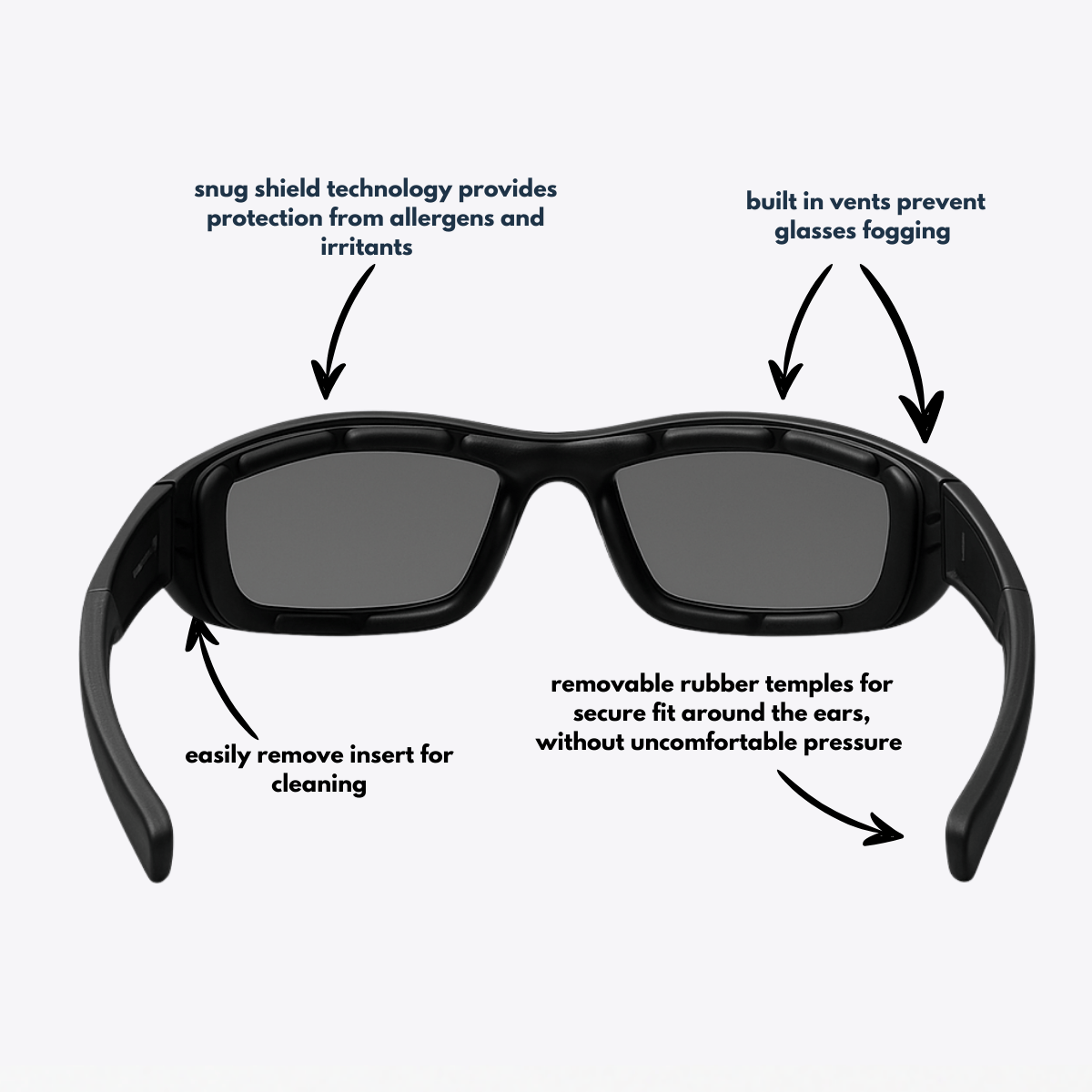 Originals | Black Sunglasses with Blue Polarized Lenses with foam insert, image 6.