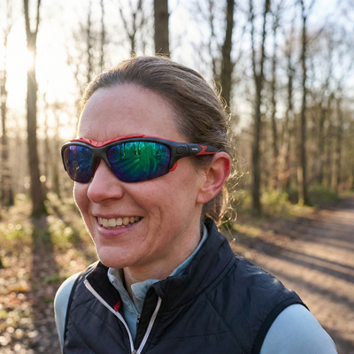 Pursuit | Black & Red | Iridium Lens