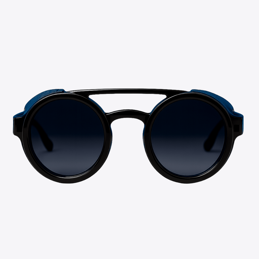 Explorer | Black & Navy Sunglasses with Tinted Blue Standard Lenses, image 3.