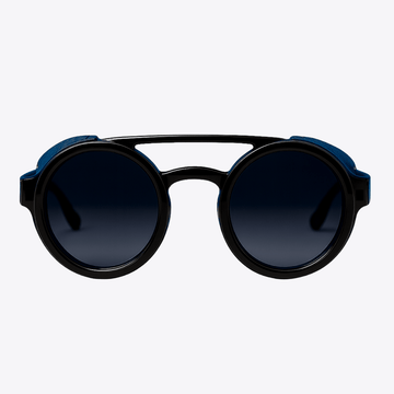 Explorer | Black & Navy Sunglasses with Tinted Blue Standard Lenses, image 3.