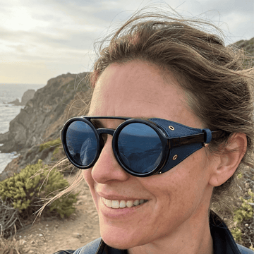 Explorer | Black & Navy Sunglasses with Tinted Blue Standard Lenses, image 2.