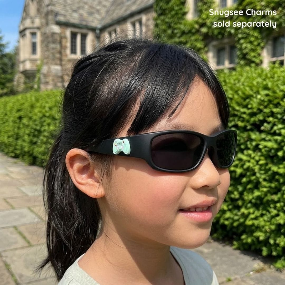 Jet Black Kids Sunglasses with Polarised Lens, Classic Fit, Ages 6+, image 9.