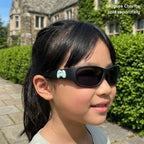 Jet Black Kids Sunglasses with Polarised Lens, Classic Fit, Ages 6+, image 9.