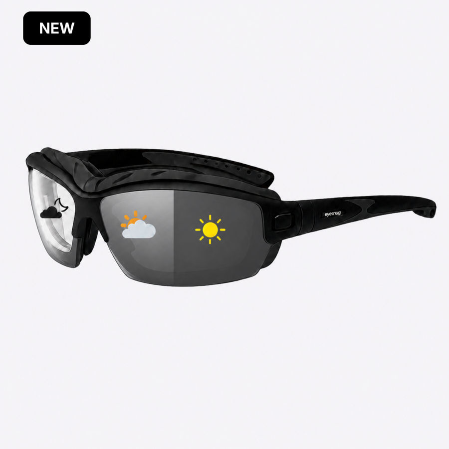 Pursuit | Black Photochromic Sunglasses with Black Lenses