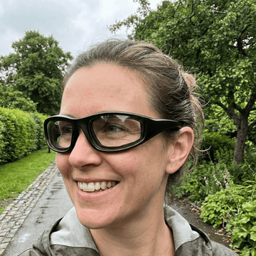 Viento | Black Glasses with Clear Standard Lenses with foam insert, image 2.