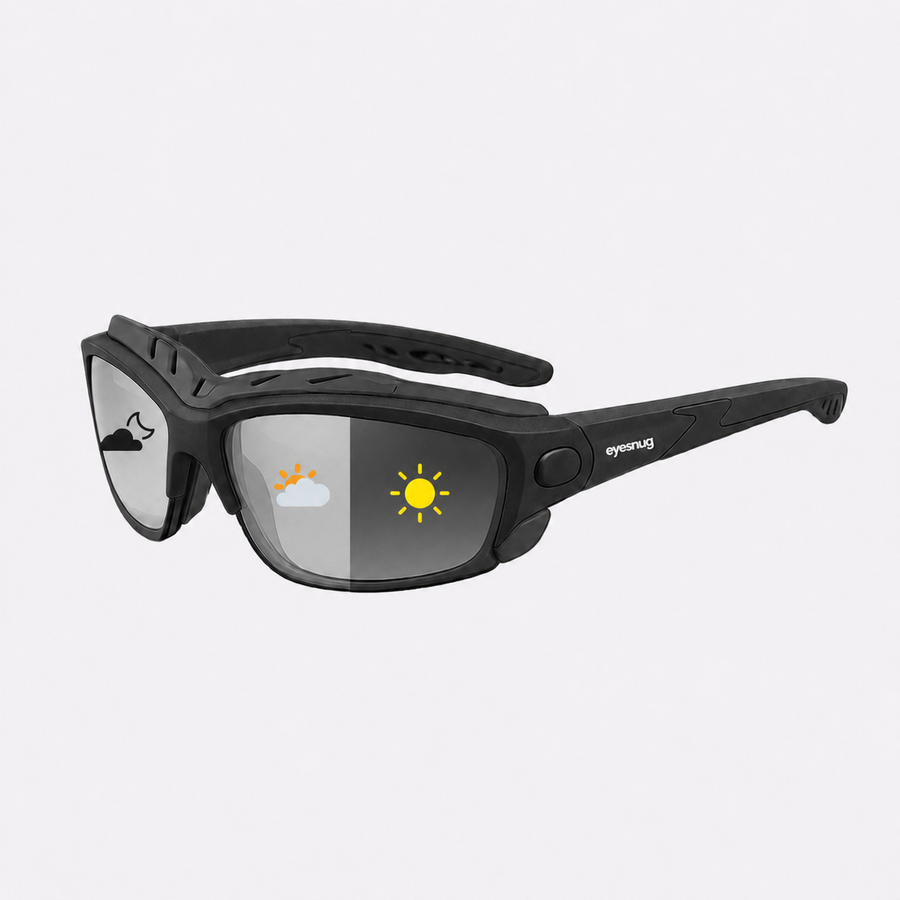 Pursuit | Black Photochromic Sunglasses with Black Lenses